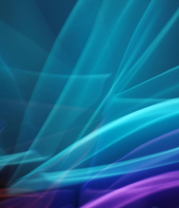 Abstract purple flowing energy waves representing body mobility